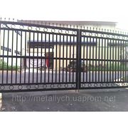 Ворота металлические откатные, распашные, секционные ворота, автоматика фото