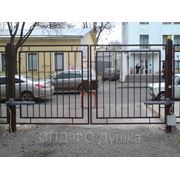 Ворота автоматические, металлические. фото