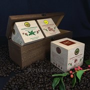 VIP сувенир шкатулка №2 с тремя эксклюзивными сортами кофе