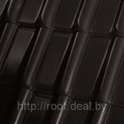 Керамическая черепица Roben, Monza plus, цвет — черно-коричневый, глазурь фото
