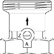 Обратный клапан тип SVE, Ду25, G1 1/2“НР, G1 1/2“ВР, PN10, латунь, Артикул №: 1070008 фото