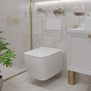 Подвесной унитаз Roxen Cube 530135-01 Rimless Soft Close фото