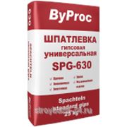 ByProc-630, шпатлевка гипсовая универсальная, 25 кг фото