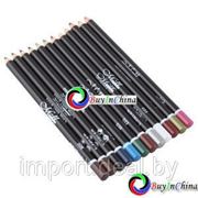Набор цветных контурных карандашей для губ и глаз (12 шт.)-1 фото