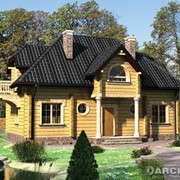 Дома деревянные с бруса и бревна фотография