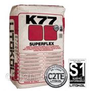 Superflex K77 белый, серый Litokol Суперфлекс 25 кг (клей для керамогранита)