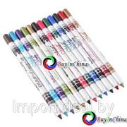 Набор контурных цветных карандашей для глаз и губ (12 шт.) фотография
