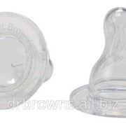Набор из 2-х сосок 6+ Dr. Brown's Natural Flow® к стандартным бутылочкам фото