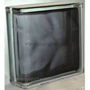 Стеклоблок торцевой Волна черный 190х190х80мм VITRABLOC фото