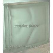 Стеклоблок торцевой Волна бесцветный матовый 190х190х80мм VITRABLOC фото