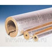 Фольгированный утеплитель из каменной ваты ROCKWOOL, длина 1м, толщина 30мм, на трубу диаметром 159мм фотография