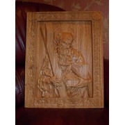 Деревяная икона Св. Андрей Первозванный фотография
