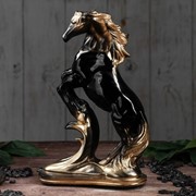 Сувенир “Конь на дыбах“ 30 см, чёрный фото