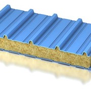 Трехслойная сэндвич-панель кровельная c базальтовым утеплителем 11890 мм толщина 80 мм