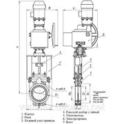Задвижка чугунная самоуплотняющаяся с электроприводом модернизированная фото