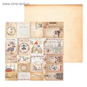 Бумага для скрапбукинга «Теплые письма», 30,5 × 30,5 см фотография