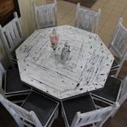 Стол и 8 стульев (Набор “Арба“), массив сосны фото