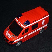 Машина Пожарная 3D свет звук 01B фото