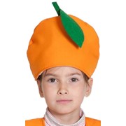 Аксессуар для праздника Карнавалофф Шапка Апельсинка детская, 53-55 см