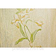 Обои флизилиновые Lanita Бьюти Д-184/4, желто-песочный цветок фотография