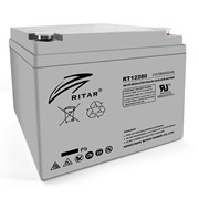 Аккумуляторная батарея AGM RITAR RT12280, Gray Case, 12V 28Ah ( 166 х178 х125 ) Q1 фото