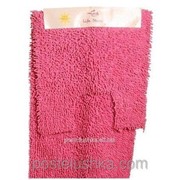 Комплект ковров ванна + туалет Ежик 100% хлопок производство Розовый
