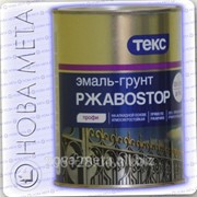 Эмаль-грунт красная РжавоSтор Текс 0,9 кг. фото