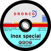 Абразивный отрезной диск Dronco AS 30 INOX 230x2,2 фотография