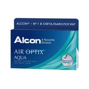 Контактные линзы Alcon Air Optix Aqua, 6 шт, R:8,6 D:-00,75