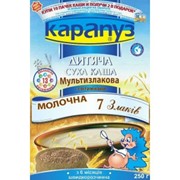 Каша Карапуз мультизлаковая молочная 7 злаков фото