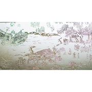 Зеркальная матированная плитка с рисунком “Шанхай“ серебро фото