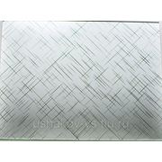 Зеркальная матированная плитка с рисунком “Сияние“ серебро фото