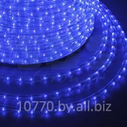 Дюралайт светодиодный, постоянное свечение(2W), синий, 220В, бухта 100м