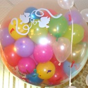 Креативное оформлению воздушными шарами, Вишневое фото