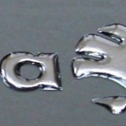 Объемная буква фольгированая поверхность (серебро) фото