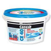 Эластичный водостойкий цветной шов до 5 мм Ceresit CE 40 aquastat белая 2 кгic фотография