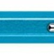 Ручка шариковая автоматическая Carandache Metal-X Line, толщина линии М, металлический футляр Бирюзовый фотография