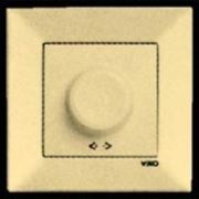 Светорегулятор (димер, реостат) 600w Viko Meridian (цвет: белый, крем) фото