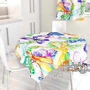 Бабочки акварель арт.ТФС3345 (145х145) фотоскатерть фото