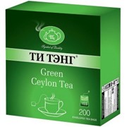 Чай зеленый в пакетиках для чашки Ти Тэнг Green Ceylon Tea, 200*2 г 4791005116105 фотография