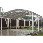 Навес из поликарбоната (полигаля) Алматы фото