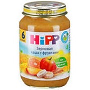 Пюре HIPP зерновая каша с фруктами, 190г фото
