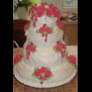 Свадебный торт на заказ “Фуксия” фотография