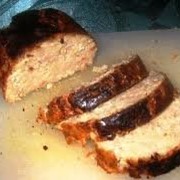 Хлебец мясной свинина с сыром фото