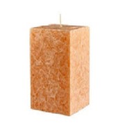 Свеча однотонная “КУБ“ с ароматом персика (75 х 75 х 110 мм) (20 штук/коробка) фотография