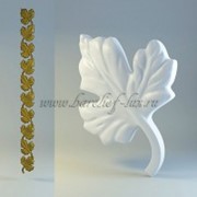 Декоративный элемент 3D Виноградный лист левый фотография