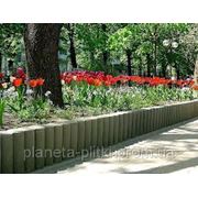 Поребрик.Столбик фигурный (круглый). Серый фото