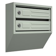 Вертикальный почтовый ящик Родонит-С-2, серый фото