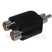 Переходник RCA-2гн.RCA фото