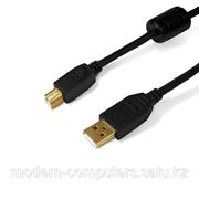 Интерфейсный кабель, A-B, SHIP, SH7013-3B, Hi-Speed USB 2.0, Чёрный, Блистер, Контакты с золотым напылением, 3 м фото